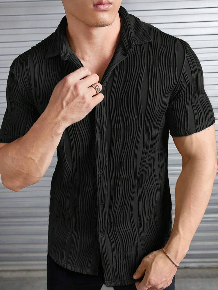 Fine Knit Slim Fit Shirt