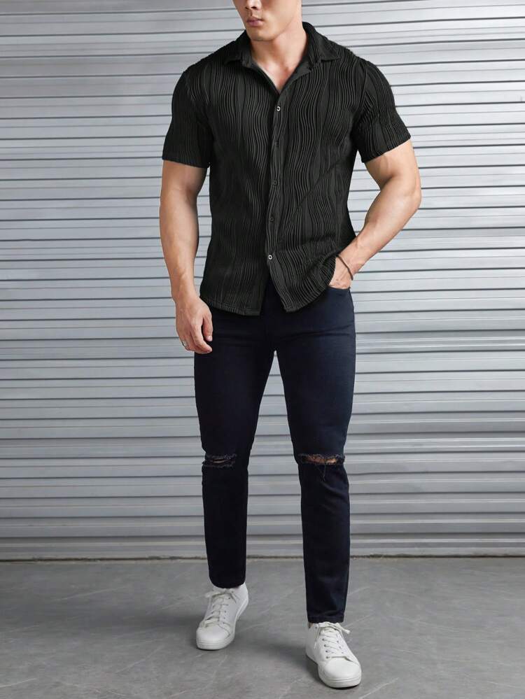 Fine Knit Slim Fit Shirt