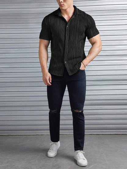 Fine Knit Slim Fit Shirt