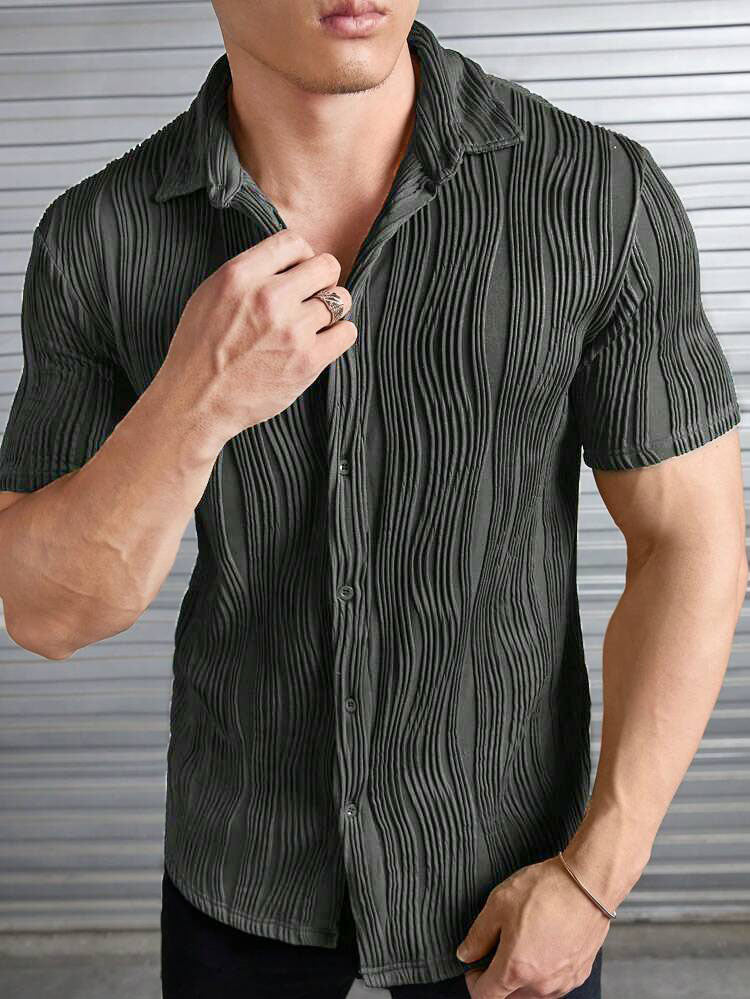 Fine Knit Slim Fit Shirt