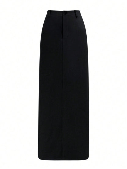 Korean Sleek Slit Skirt