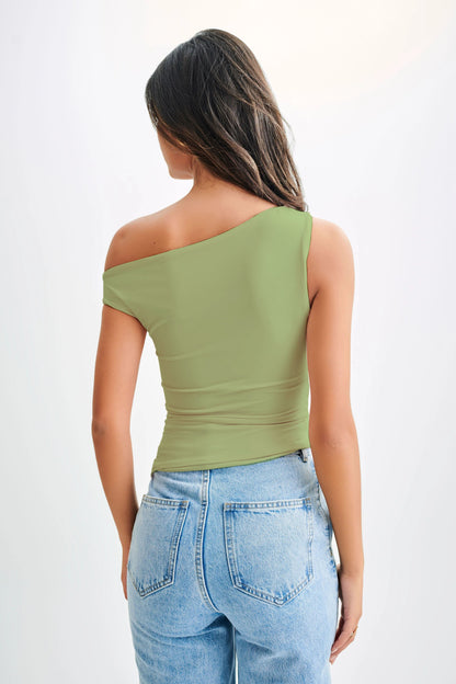 Contemporary Elegance Ruched Top