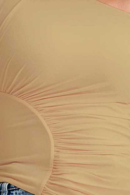 Contemporary Elegance Ruched Top