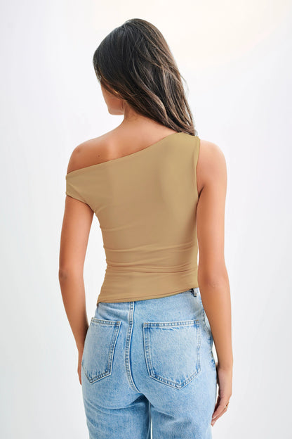 Contemporary Elegance Ruched Top