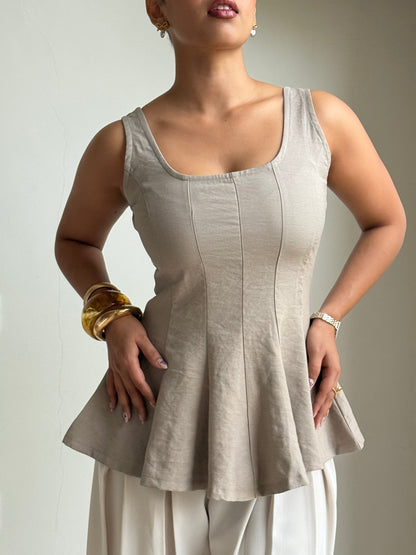 Couture Corset Flare Top