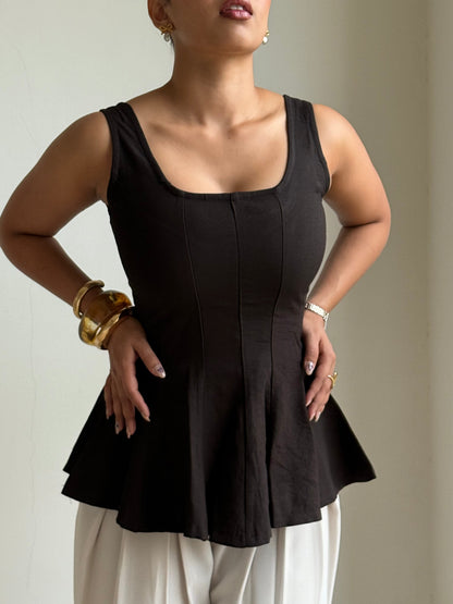 Couture Corset Flare Top