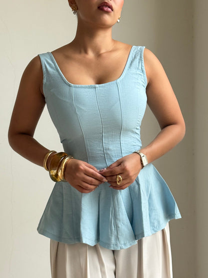 Couture Corset Flare Top