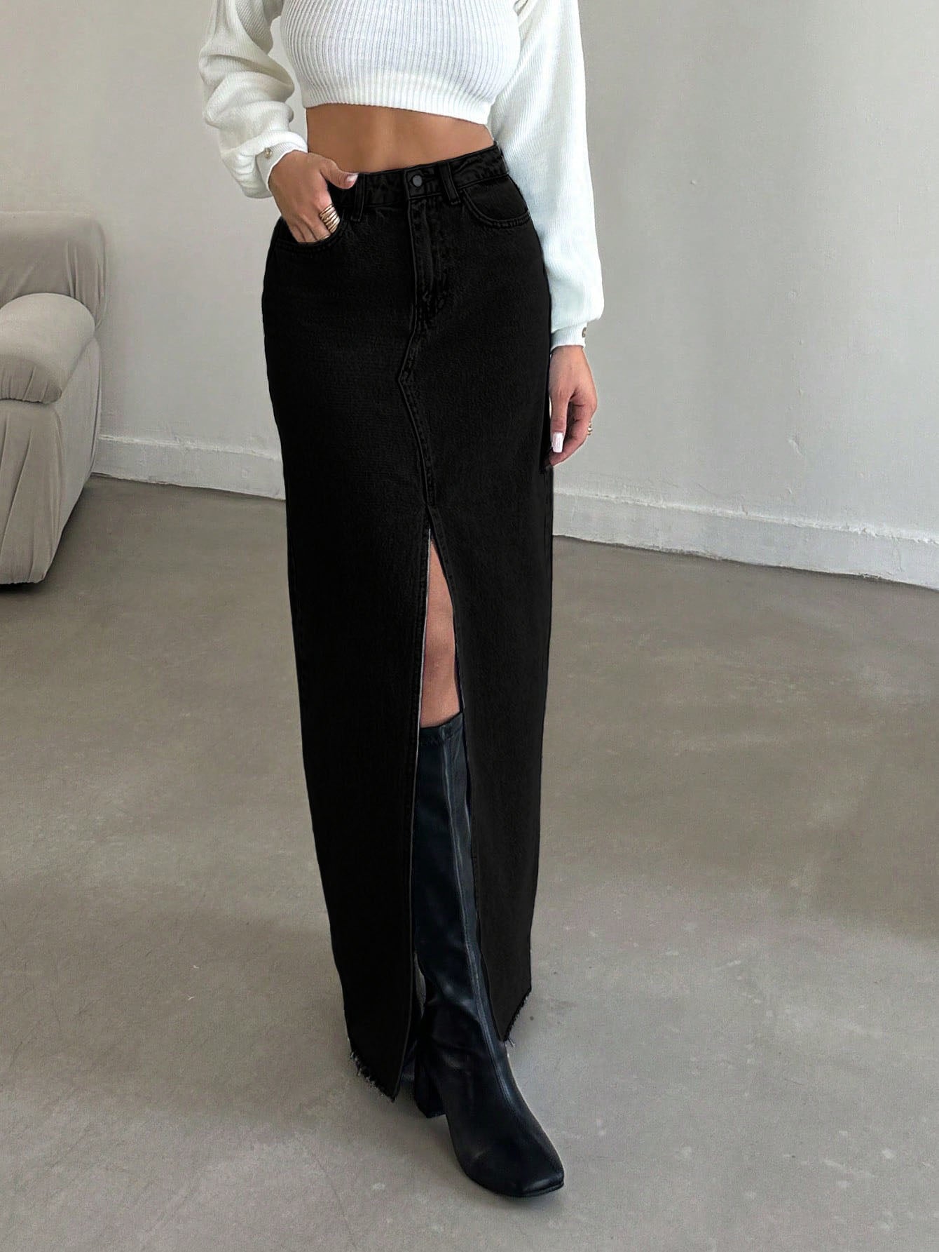 Slit And Slay Maxi Skirt
