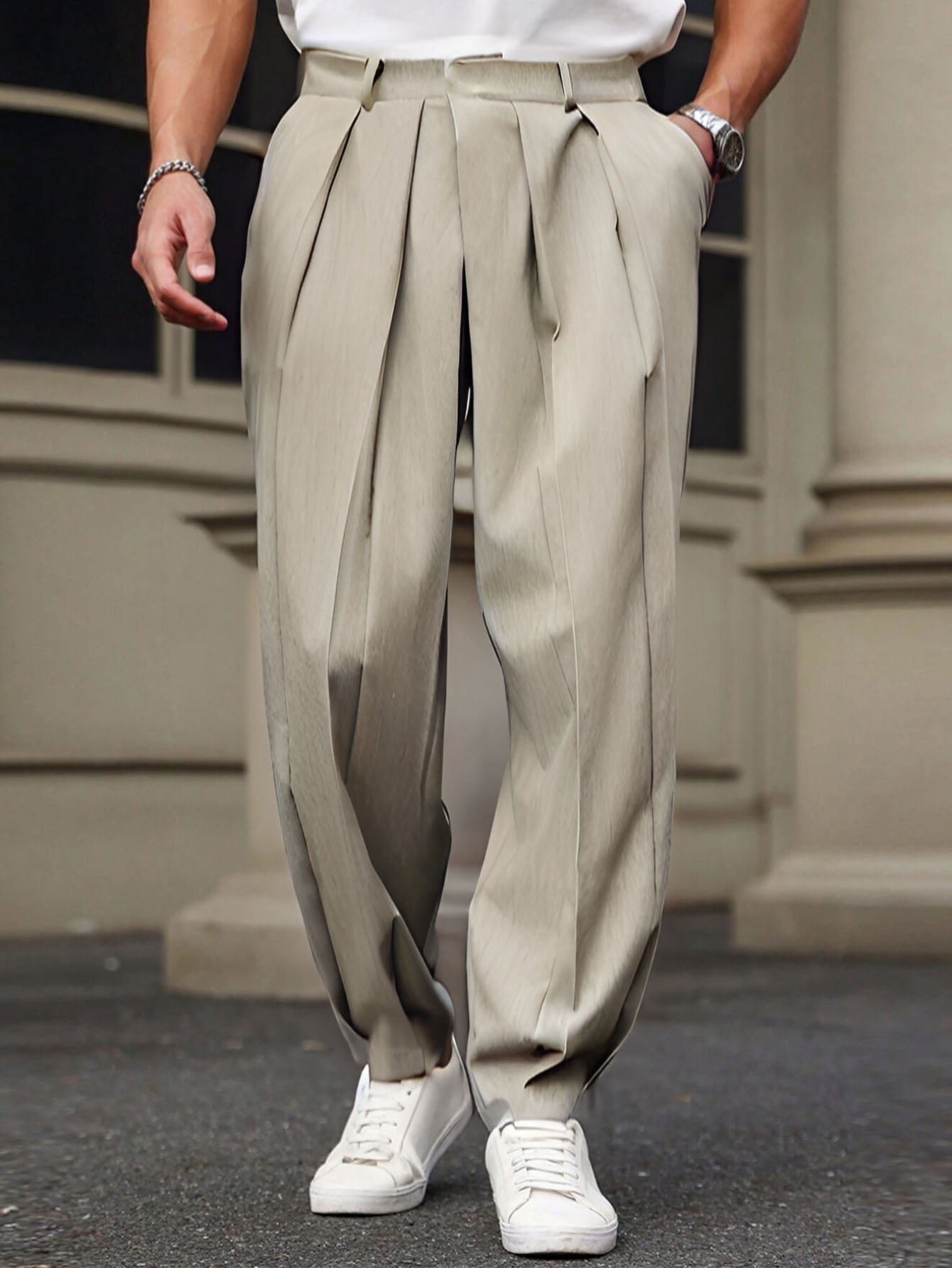Neat Pleats Tailored Linen Pants