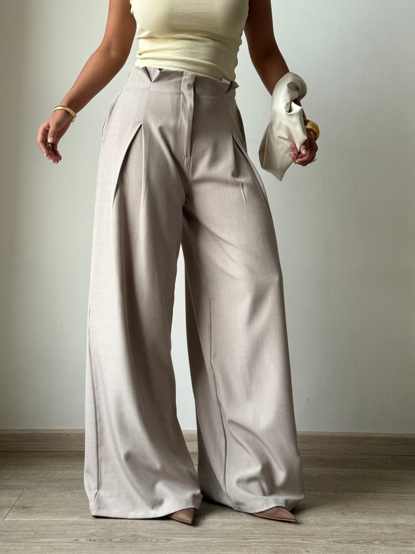 High Grade Linen Wide Leg Pants