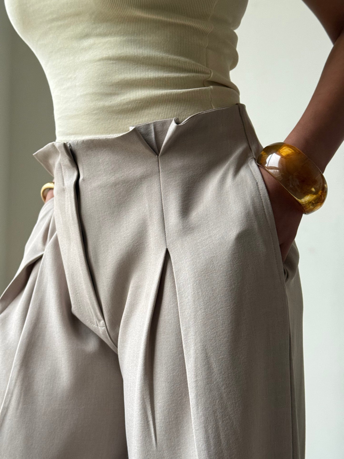High Grade Linen Wide Leg Pants