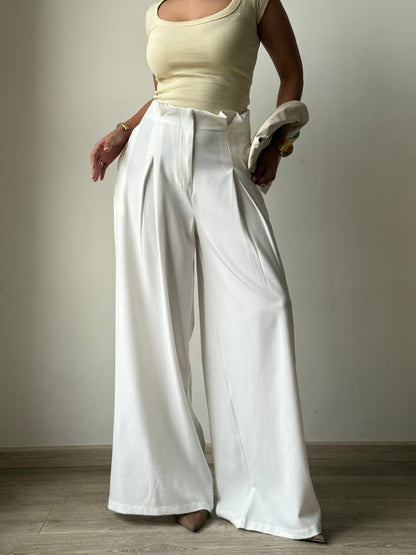 High Grade Linen Wide Leg Pants
