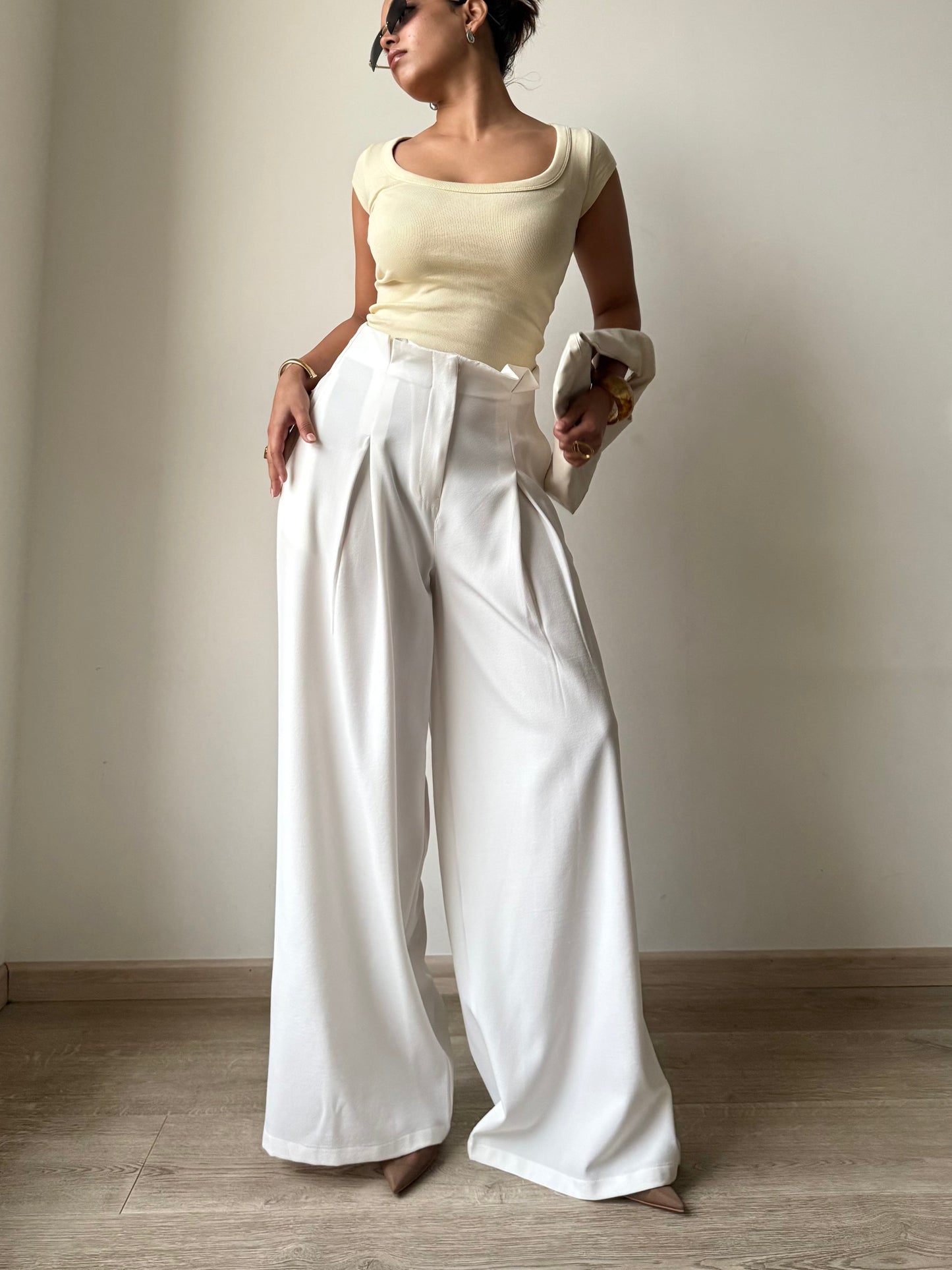 High Grade Linen Wide Leg Pants