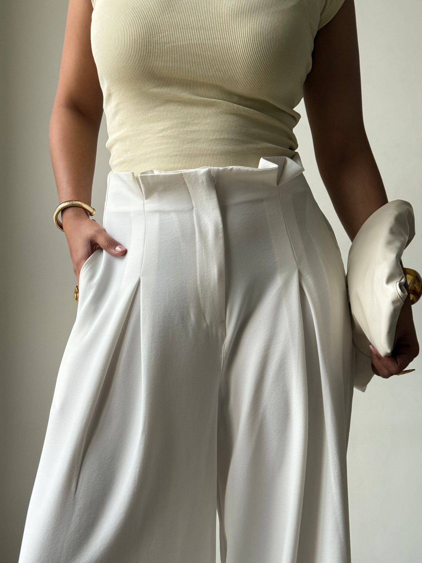 High Grade Linen Wide Leg Pants