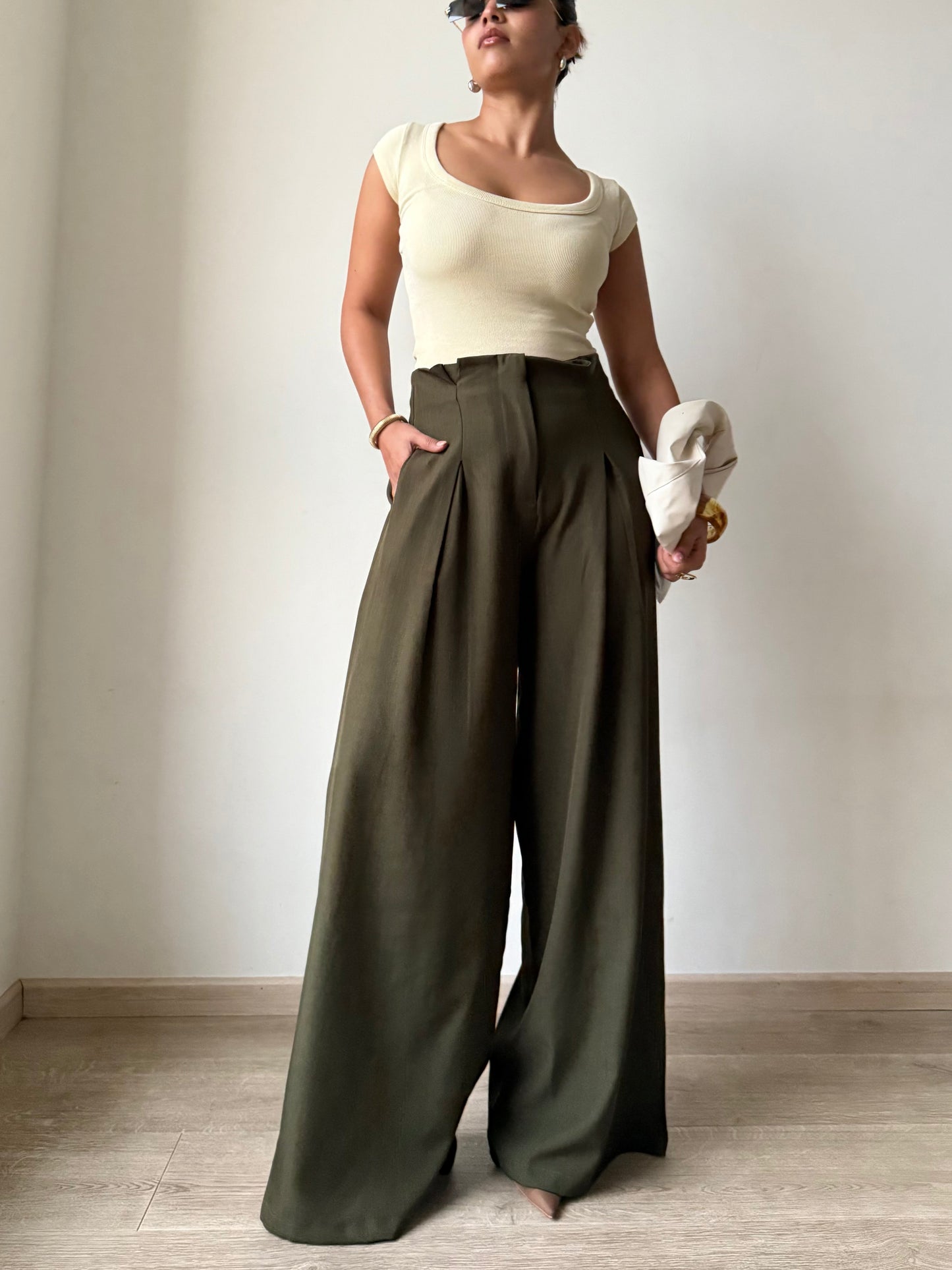 High Grade Linen Wide Leg Pants