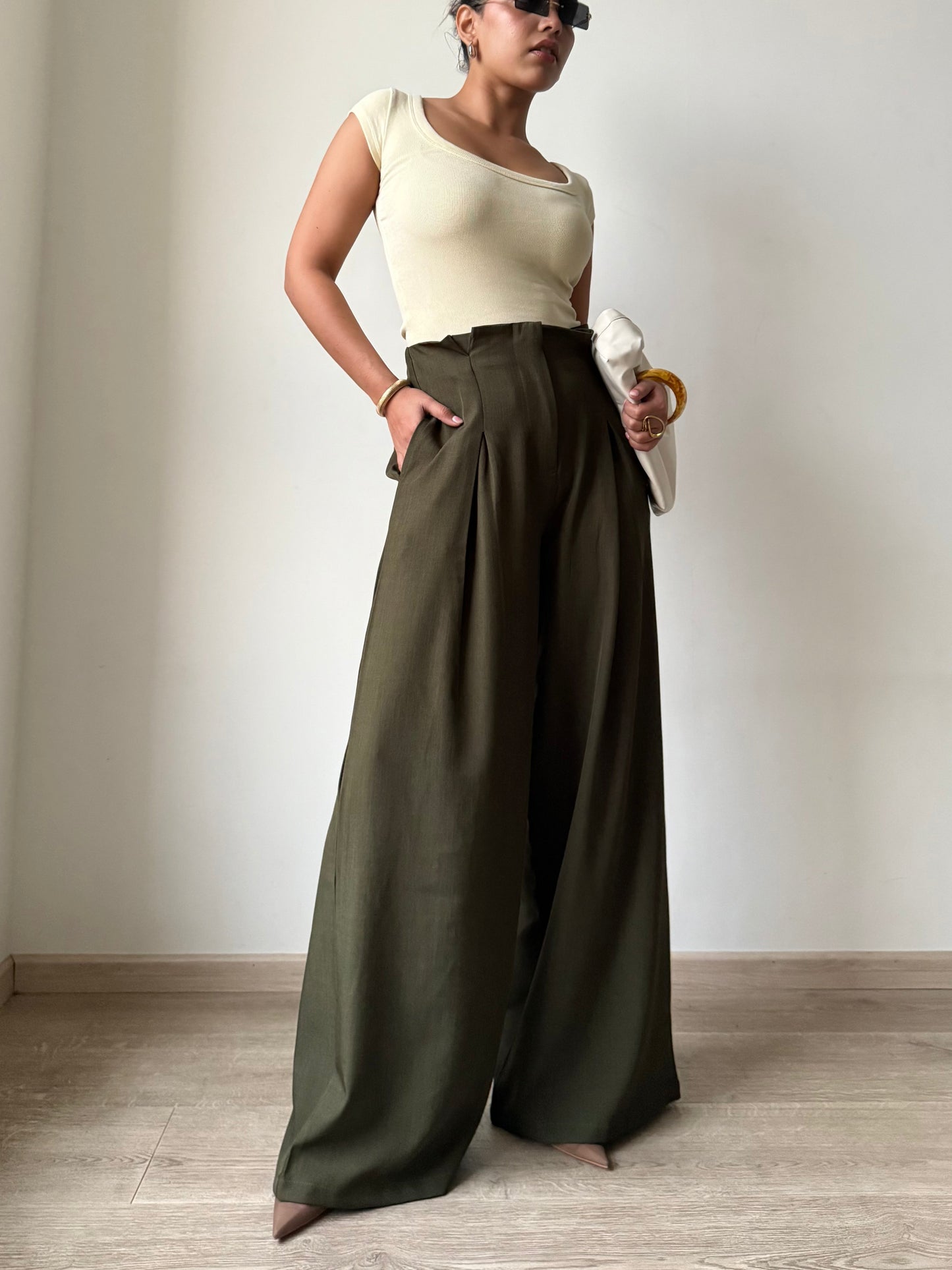 High Grade Linen Wide Leg Pants