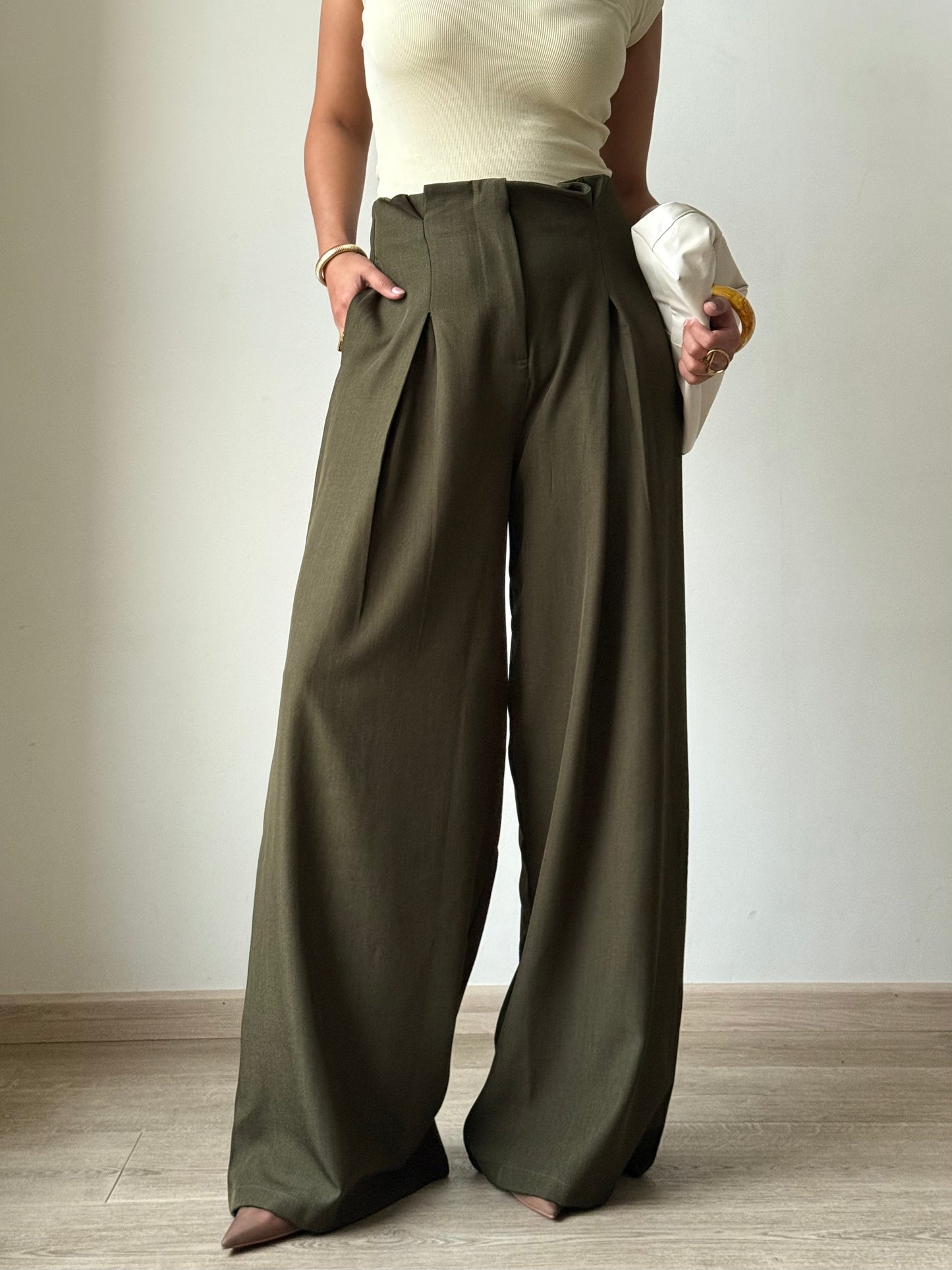 High Grade Linen Wide Leg Pants