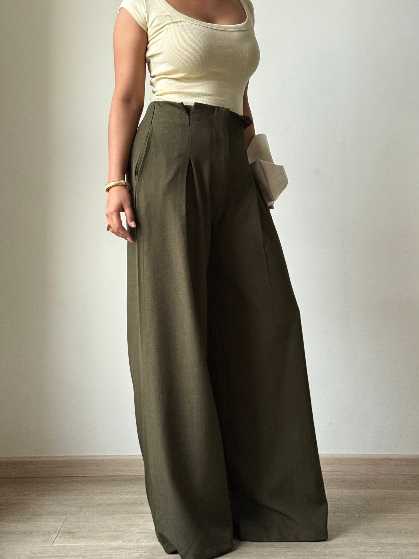 High Grade Linen Wide Leg Pants