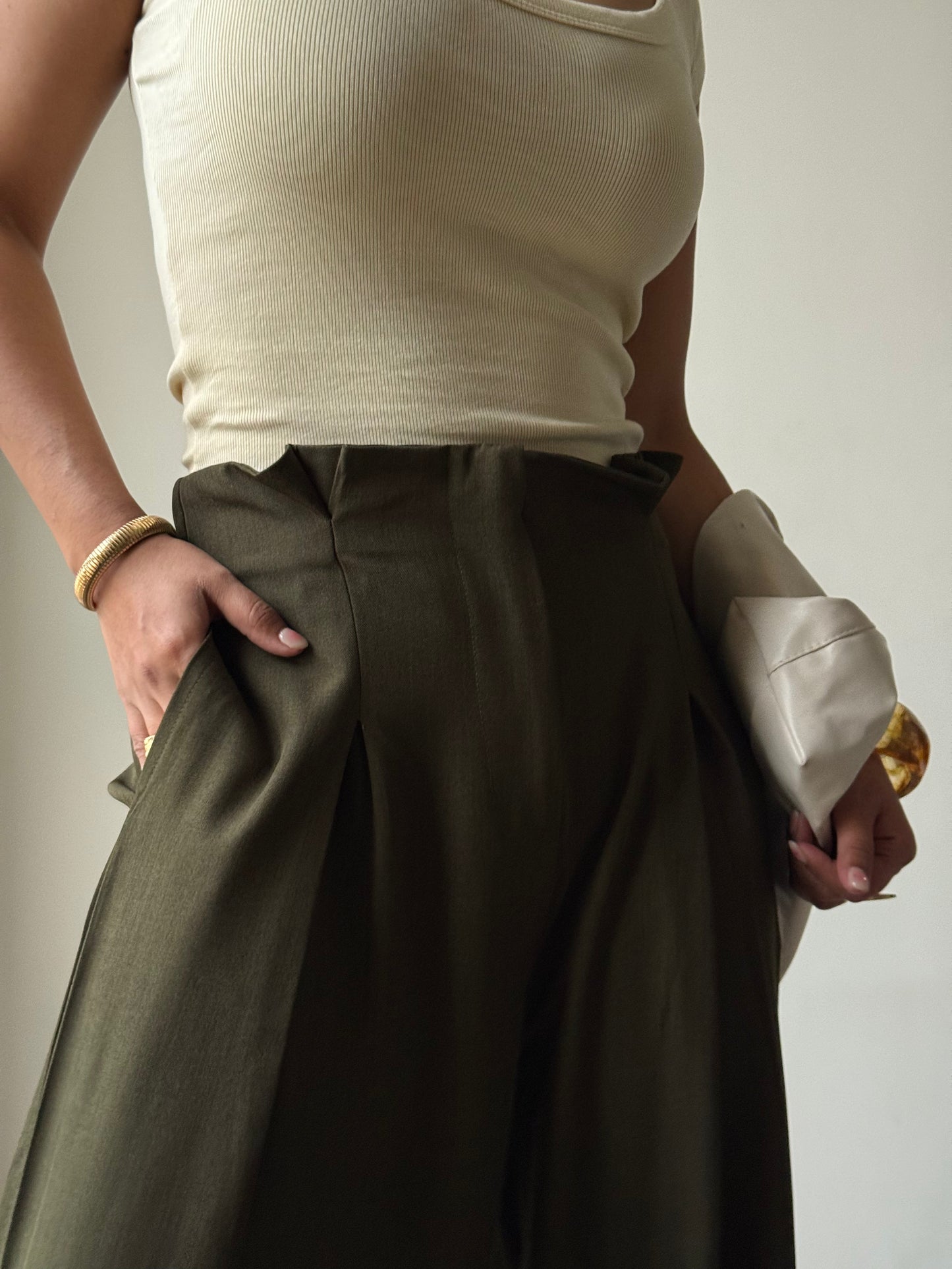 High Grade Linen Wide Leg Pants