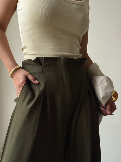 High Grade Linen Wide Leg Pants