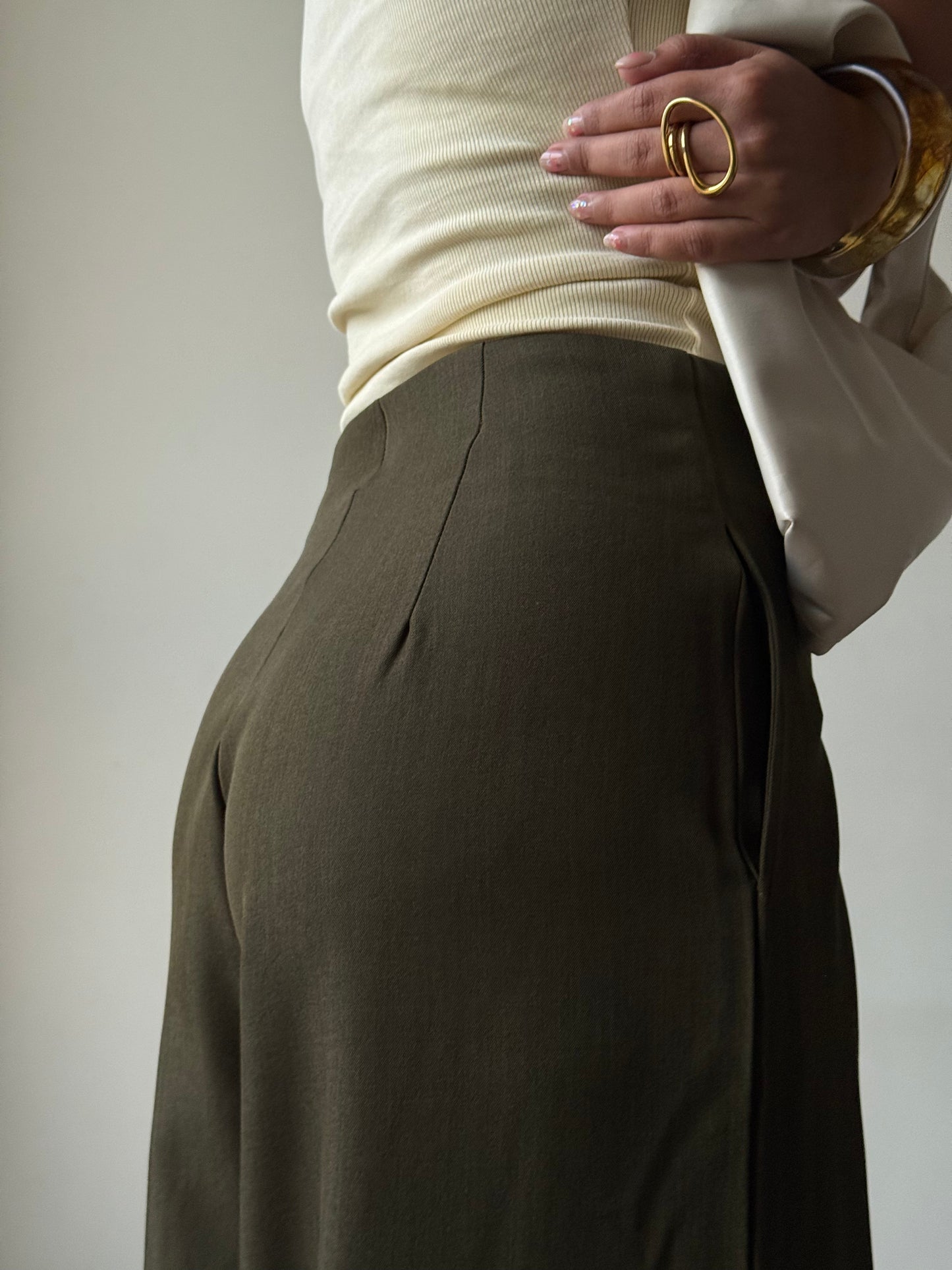 High Grade Linen Wide Leg Pants
