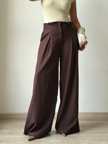 High Grade Linen Wide Leg Pants