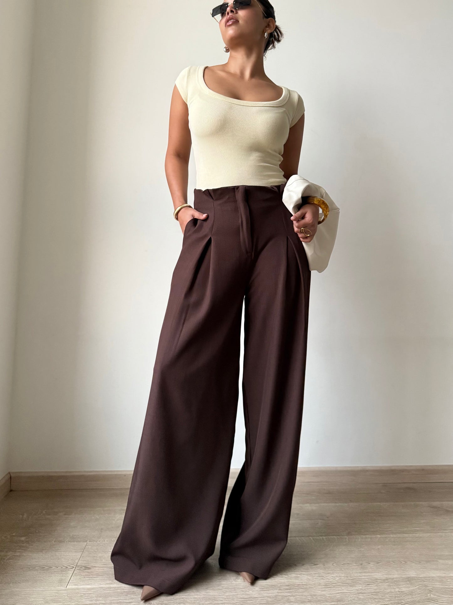High Grade Linen Wide Leg Pants