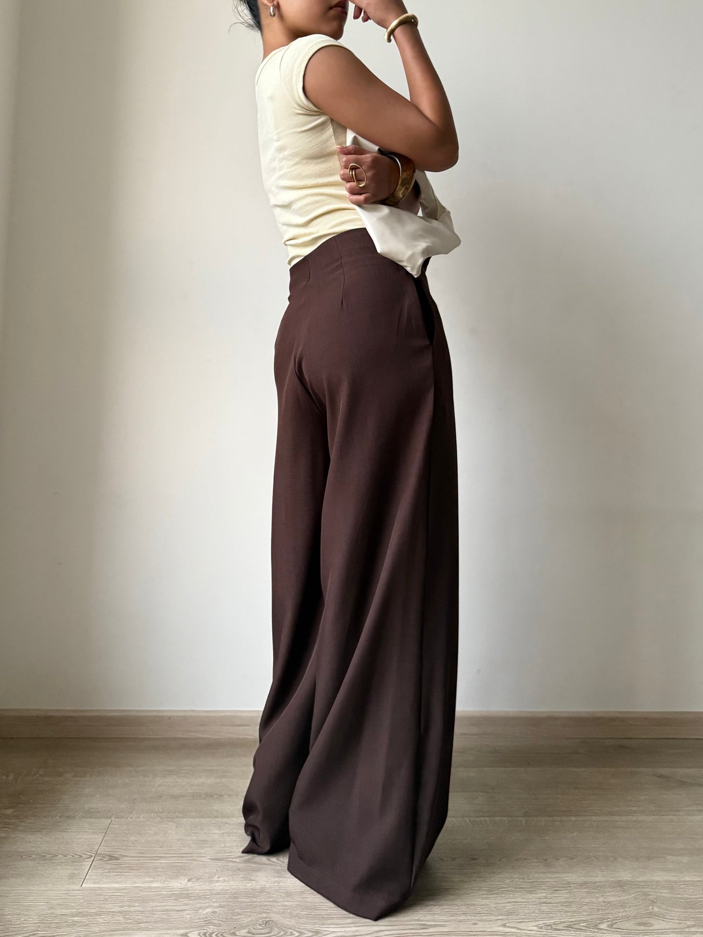 High Grade Linen Wide Leg Pants