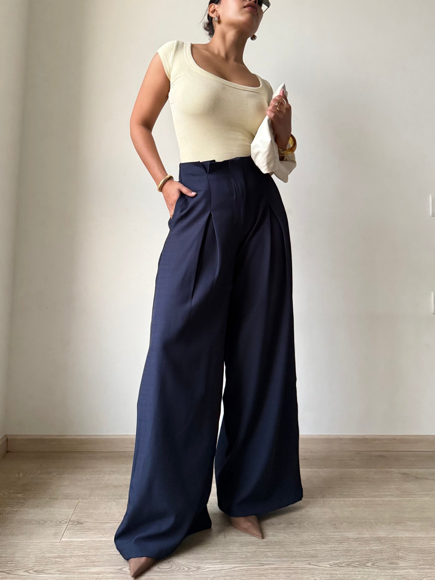 High Grade Linen Wide Leg Pants