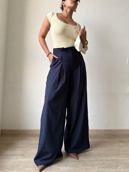 High Grade Linen Wide Leg Pants