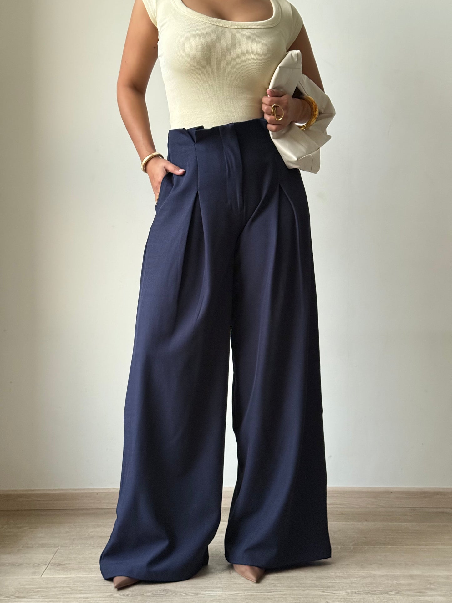 High Grade Linen Wide Leg Pants