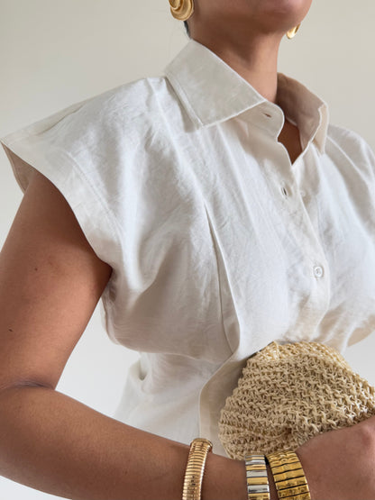 Snap Fit Cotton Tailor Shirt