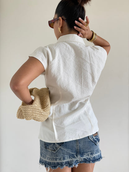 Snap Fit Cotton Tailor Shirt