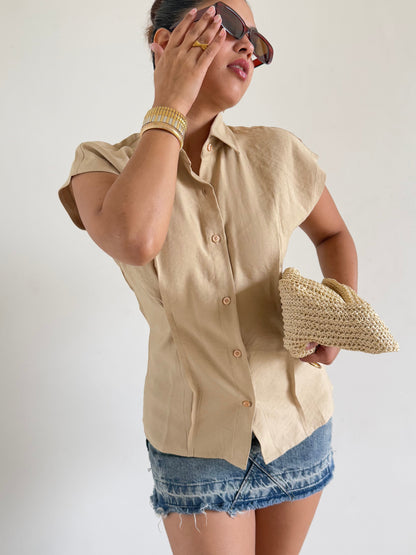 Snap Fit Cotton Tailor Shirt