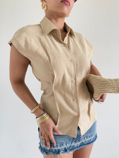 Snap Fit Cotton Tailor Shirt