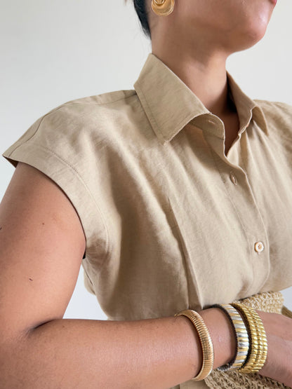 Snap Fit Cotton Tailor Shirt