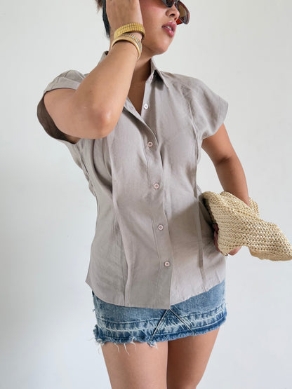 Snap Fit Cotton Tailor Shirt