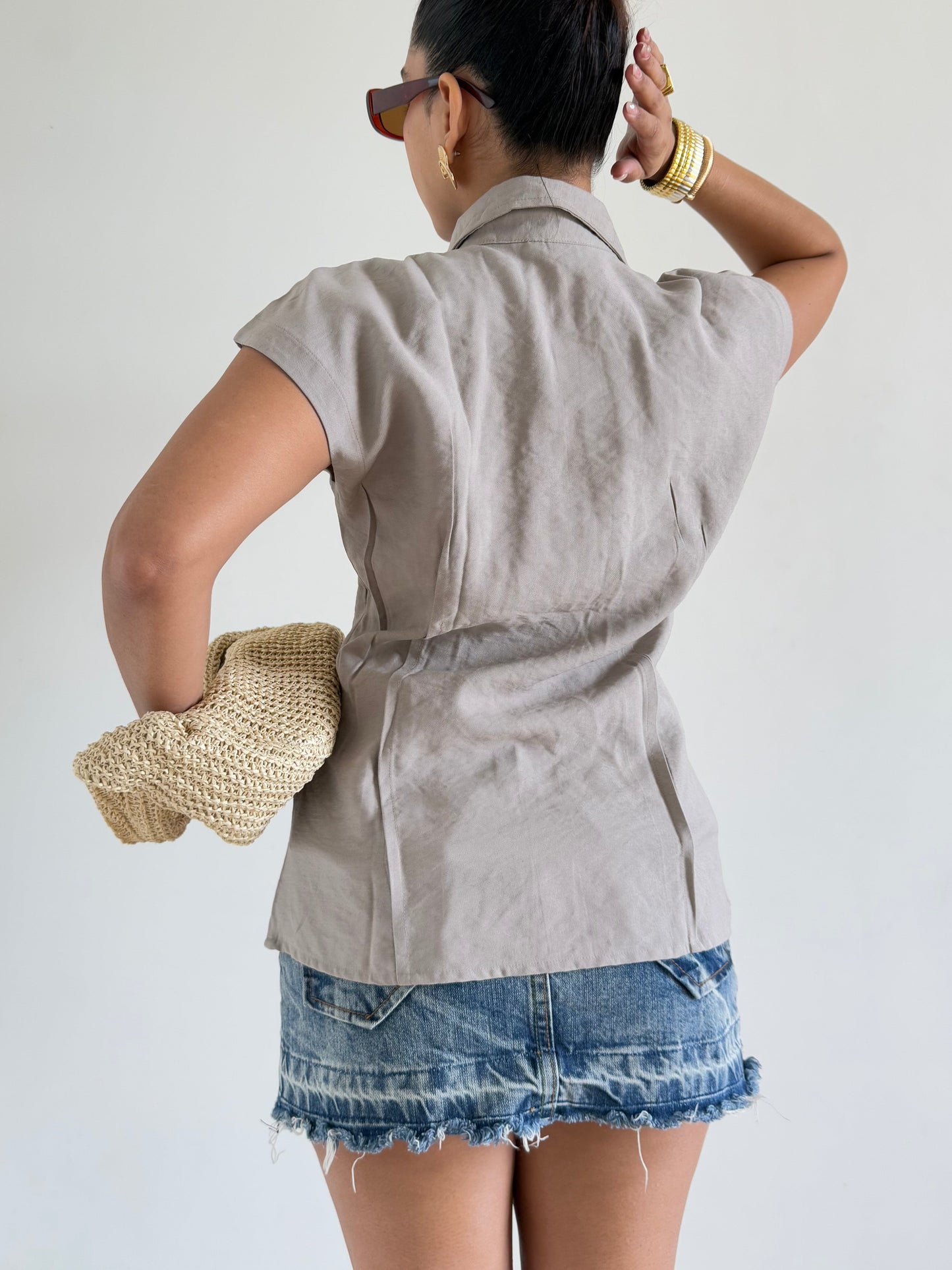 Snap Fit Cotton Tailor Shirt