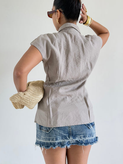 Snap Fit Cotton Tailor Shirt